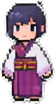 Cherry Blossom Character C - 111x207 pixel art sprite