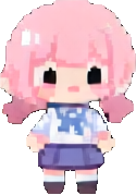 Personaje escolar chibi B — sprite pixel art 125×179
