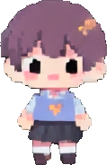 Chibi School Character C - 119x184 pixel art sprite