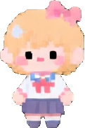 Entorno de la escuela chibi B — sprite pixel art 121×183
