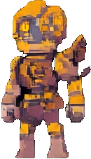 Clockwork Character A - 130x227 pixel art sprite