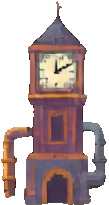 Edificio de Relojes B — sprite pixel art 109×205