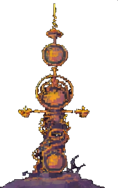 Clockwork Structure C - 256x384 pixel art sprite