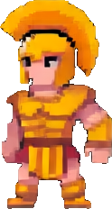 Personaje Coliseo A — sprite pixel art 124×232