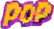 Effet de Super-Héros Comic B — sprite pixel art 107×59
