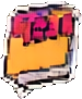 Objeto de superhéroe de cómic D — sprite pixel art 75×91