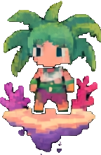 Coral Reef Character A — 144×219 pixel art sprite