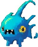 Coral Reef Enemy C — 124×150 pixel art sprite