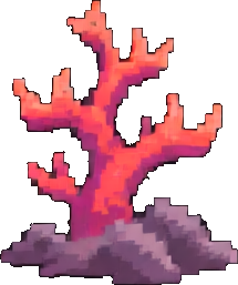 Coral Reef Tile B - 256x384 pixel art sprite