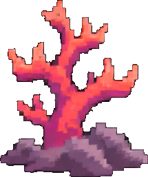 Carrelage de récif corallien B — sprite pixel art 256×384