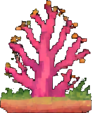 Carrelage de récif corallien C — sprite pixel art 256×384