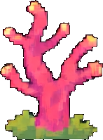 Coral Reef Tile D - 256x384 pixel art sprite