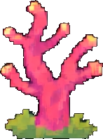 Carrelage de récif corallien D — sprite pixel art 256×384
