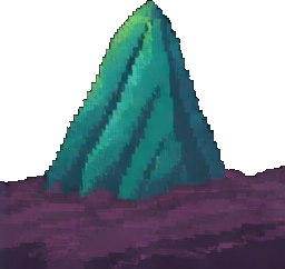 Crystal Cave Environment B - 256x384 pixel art sprite
