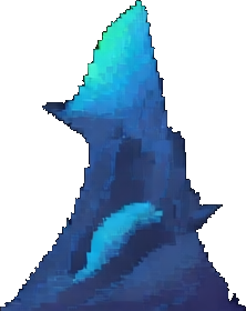 Crystal Cave Environment C - 256x384 pixel art sprite