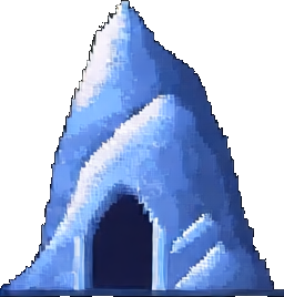 Crystal Cave Building B - 256x384 pixel art sprite