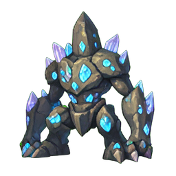 Crystal Golem (Atmospheric) - 256x256 pixel art sprite
