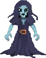 Personagem B da Floresta Sombria — sprite pixel art 160×203