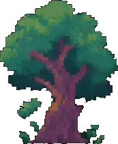Dark Forest Tile C - 256x384 pixel art sprite
