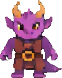 Personagem C do Covil do Dragão — sprite pixel art 123×155