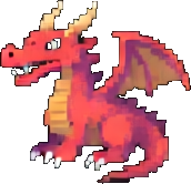 Edifício da toca do dragão B — sprite pixel art 256×384