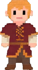Personagem do Jardim Bordado B — sprite pixel art 127×236
