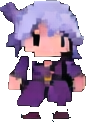 Personaje del Lago Encantado B — sprite pixel art 86×123