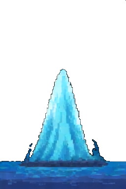 Effet du Lac enchanté B — sprite pixel art 256×384