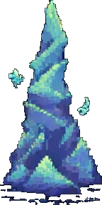 Enchanted Lake Prop D - 256x384 pixel art sprite