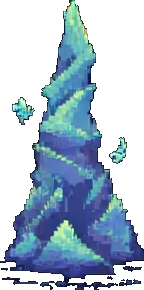 Objet de la lac enchantée D — sprite pixel art 256×384