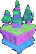 Enchanted Lake Tile C - 256x384 pixel art sprite