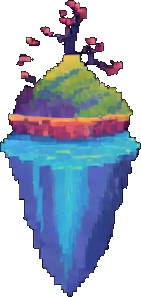 Enchanted Lake Tile D - 256x384 pixel art sprite