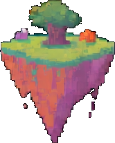 Floating Island Effect A - 256x384 pixel art sprite