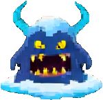 Ennemi du Lac gelé A — sprite pixel art 150×145