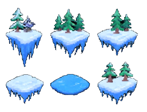 Frozen Lake Environment A - 503x381 pixel art sprite
