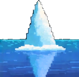Frozen Lake Environment C - 256x384 pixel art sprite