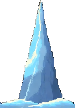 Frozen Lake Structure C - 256x384 pixel art sprite