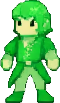 Personnage A de la Forêt Game Boy — sprite pixel art 123×209