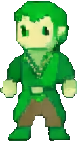 Game Boy Forest Character C — 115×206 pixel art sprite