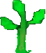 Environnement C de la Forêt Game Boy — sprite pixel art 66×76