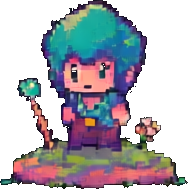 Enchanted Garden Character B - 256x384 pixel art sprite