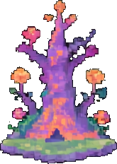 마법 정원 구조 C — 256×384 픽셀 아트 스프라이트