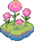 Carrelage du jardin enchanté B — sprite pixel art 256×384