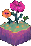 Enchanted Garden Tile C - 256x384 pixel art sprite