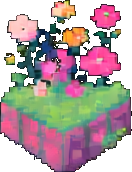 Enchanted Garden Tile D - 256x384 pixel art sprite