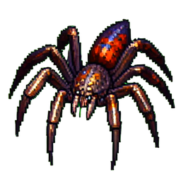 Abyssal Giant Spider Mount — 256×256 pixel art sprite