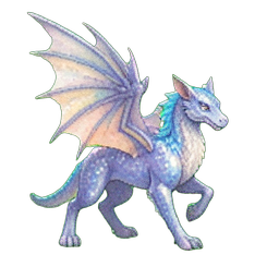 심연 말 — 256×256 픽셀 아트 스프라이트