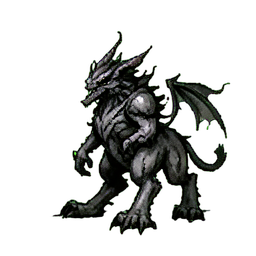 Compagne Sprite Abyssal — sprite pixel art 256×256