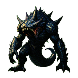 Abyssal Leviathan — 256×256 pixel art sprite