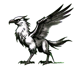 深淵雷鳥 — 256×256 ピクセルアートスプライト